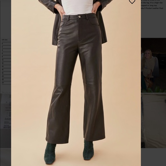 Reformation Vegan Leather Pants (NWT) - Picture 1 of 5
